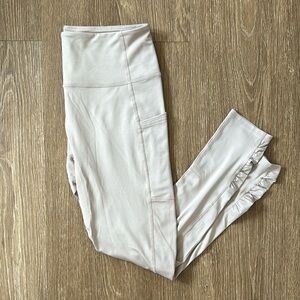 Free People Cream Leggings